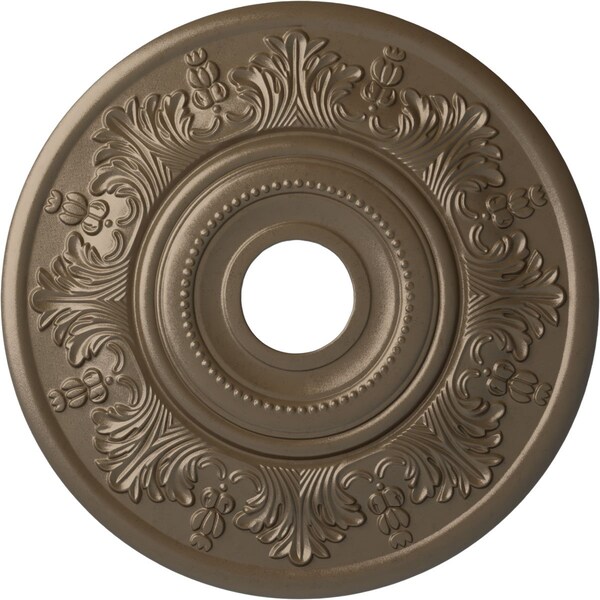 Ekena Millwork Vienna Ceiling Medallion (Fits Canopies up to 6 1/2"), 20"OD x 3 1/2"ID x 1 1/2"P, Warm Silver CM20VIWSS - main